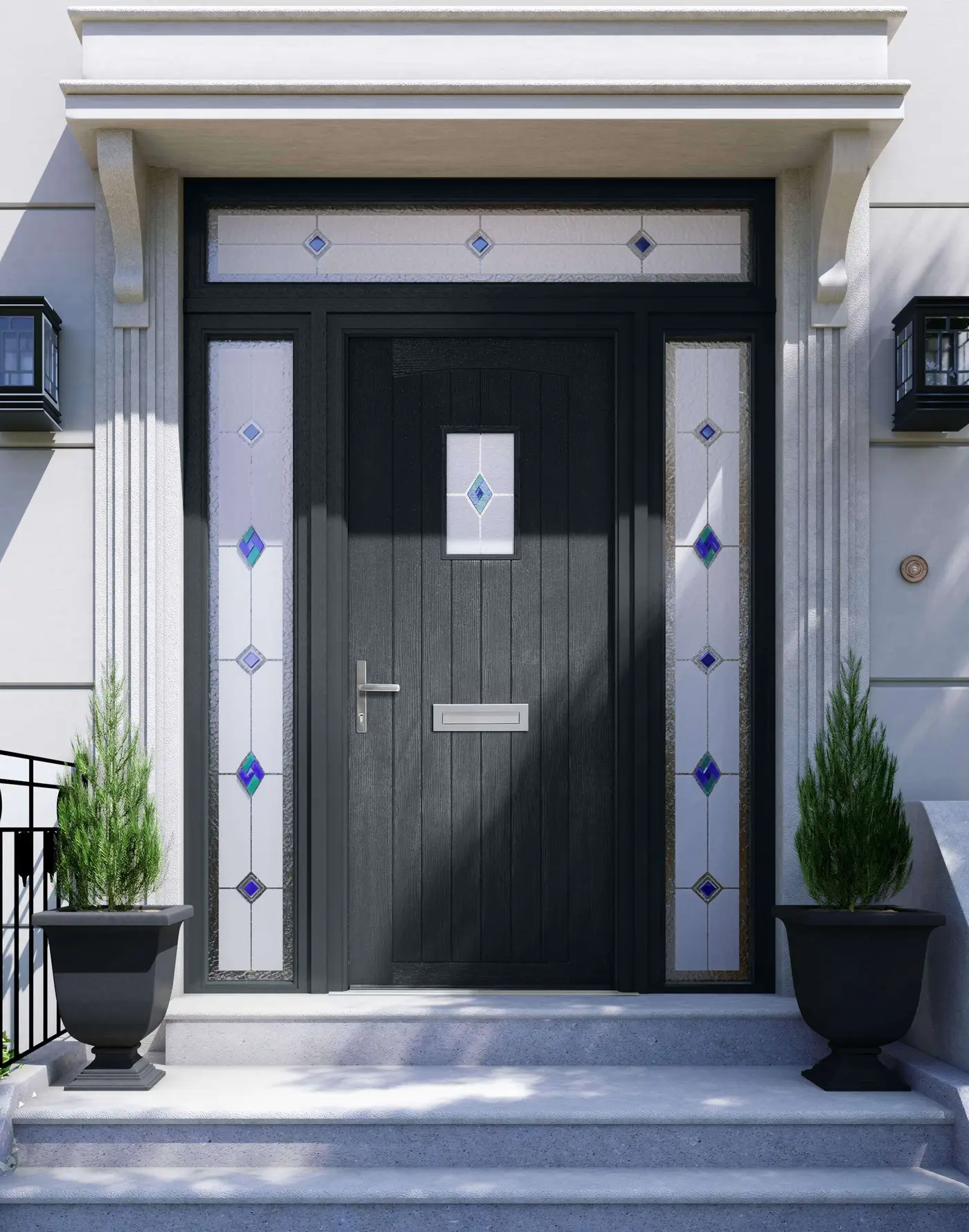 Black composite door