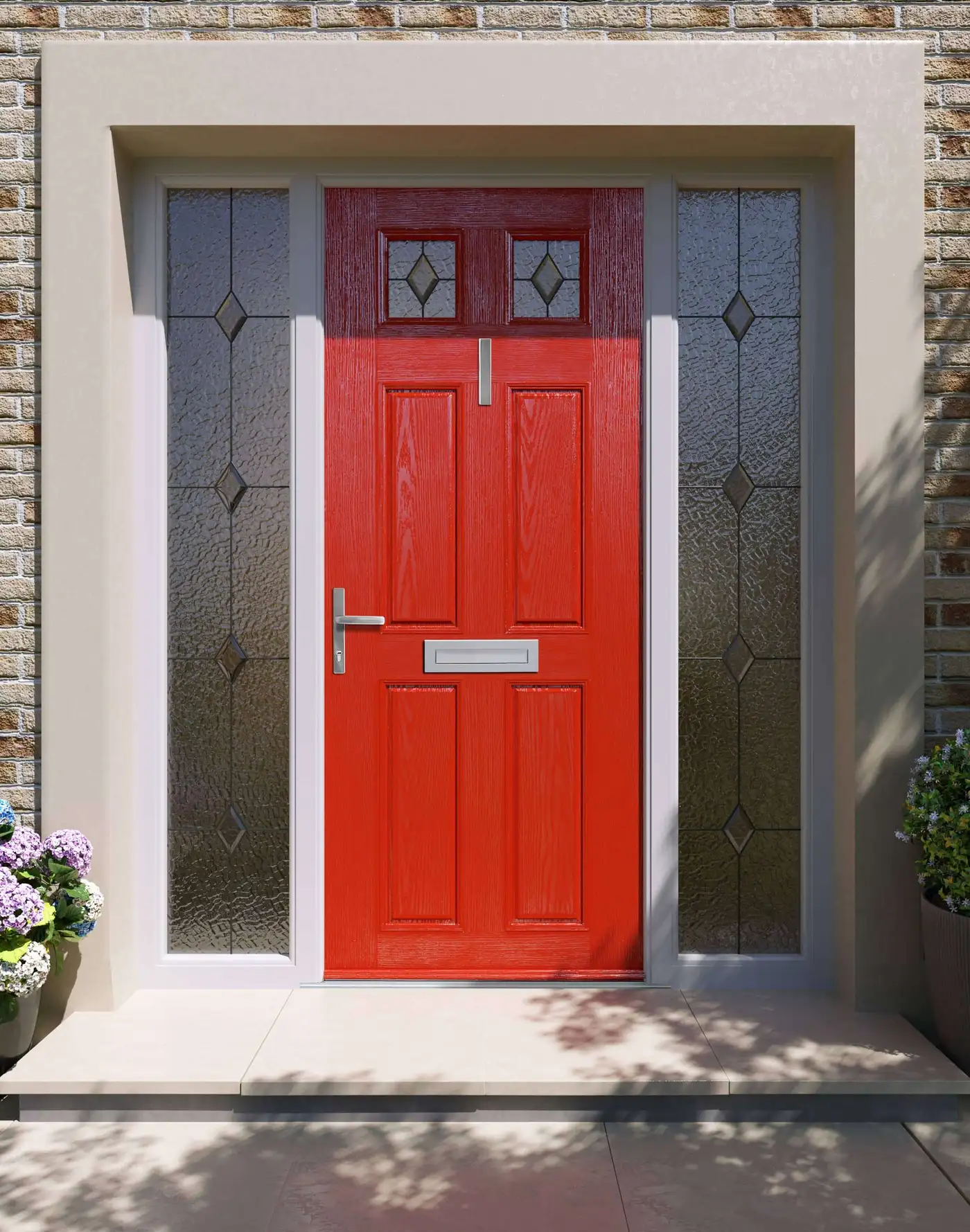 Apeer Inspiration - Traditional Red Front Door 